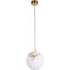 Canada LED 2 inch Gold LED Single Pendant Lighting Ceiling Light