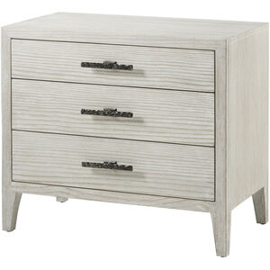 Breeze 32 X 28.25 inch Sea Salt with Dark Sterling Nightstand, Three Drawers
