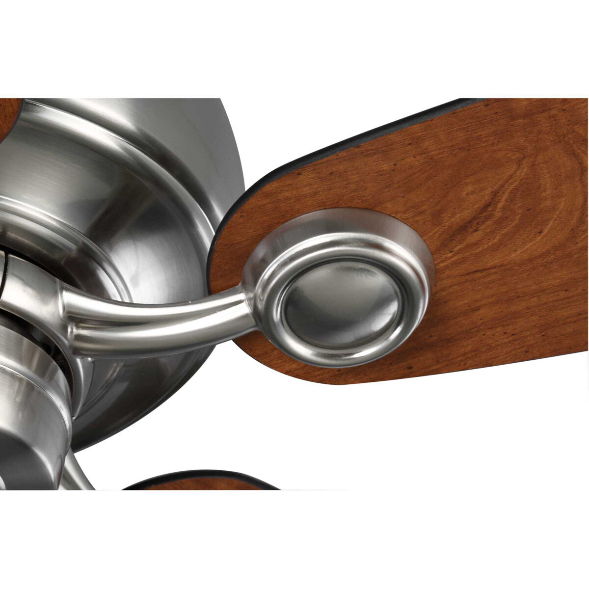 Edgefield 52 inch Brushed Nickel with Cherry/American Walnut Blades Ceiling Fan