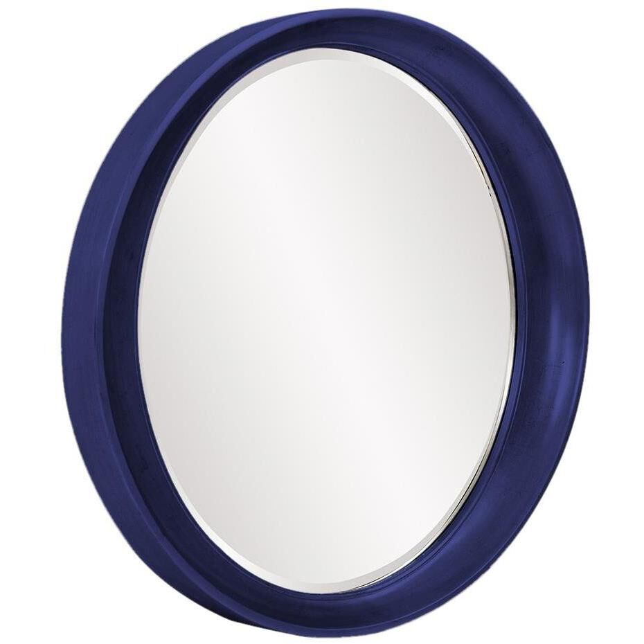 Ellipse 39 X 35 inch Navy Mirror