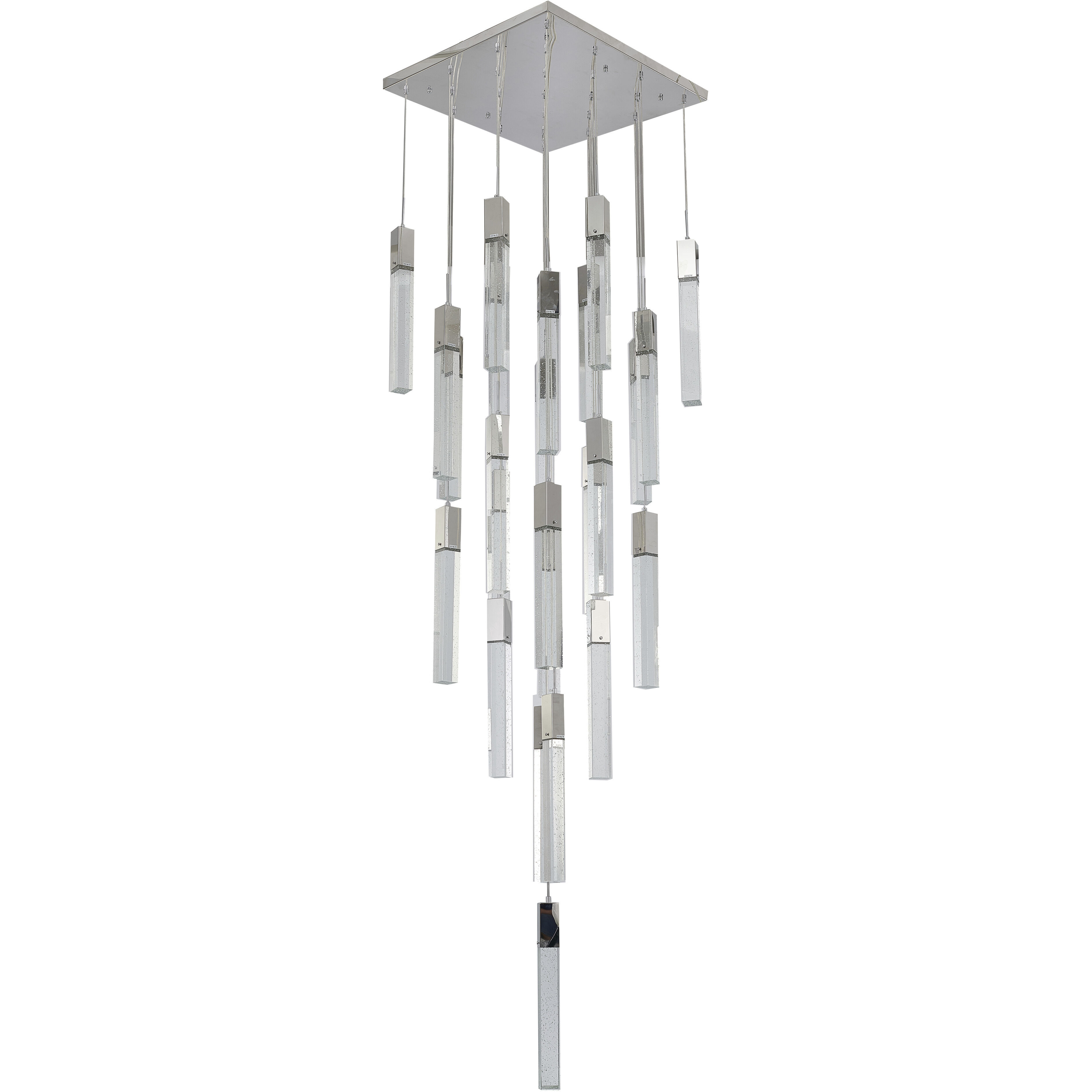 Canada 25 Light 27.56 inch Chrome Chandelier Ceiling Light