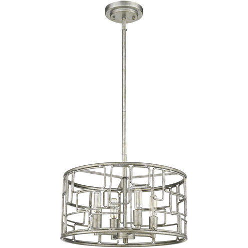 Amoret 4 Light 16 inch Antique Silver Convertible Pendant Ceiling Light