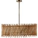 Cabrera 1 Light 30 inch Natural Pendant Ceiling Light