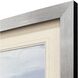 Cool Day Blue and Gray and Green Framed Art