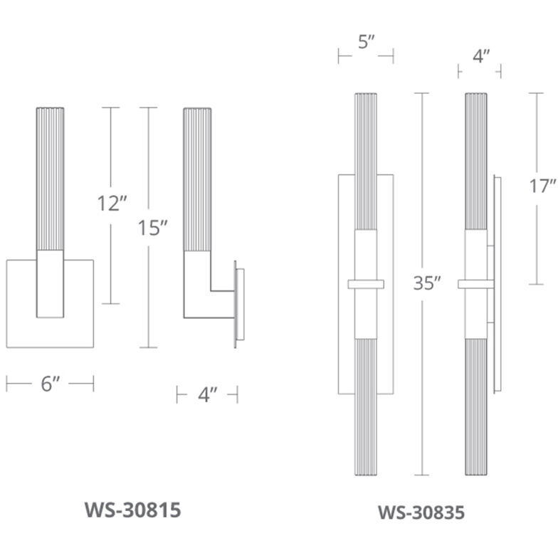 Cinema Wall Sconce Wall Light in 15in., Black