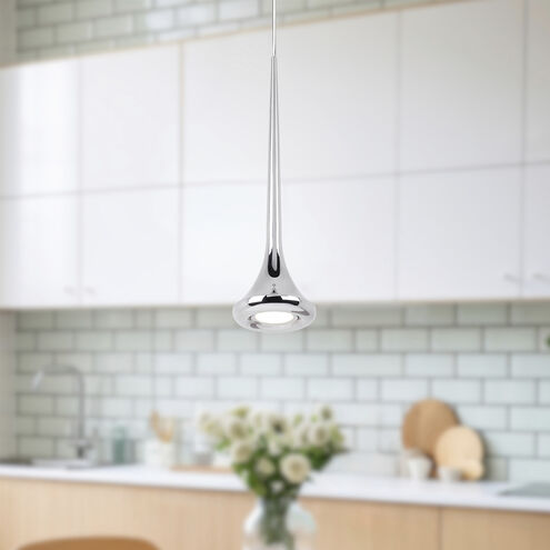 Bach LED 5 inch Chrome Pendant Ceiling Light