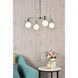 Cairo 4 Light 22.2 inch Chrome Pendant Ceiling Light