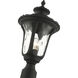 Oxford 1 Light 19 inch Textured Black Outdoor Post Top Lantern