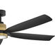 Bodin 64 inch Heritage Brass with Matte Black with Matte Black Blades Smart Fan