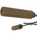 Alora Mood Colby Linear Pendant Ceiling Light in Matte Black and Tan Jute