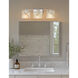 Alabaster Rocks 3 Light 25.75 inch Polished Chrome Vanity Light Wall Light in LED, Rectangle