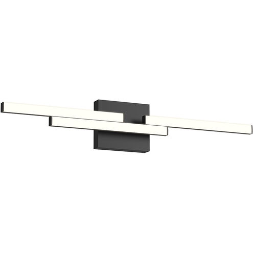 Anello Minor LED 29.33 inch Black Bath Vanity Light Wall Light