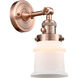 Franklin Restoration Small Canton LED 6.5 inch Antique Copper Sconce Wall Light, Franklin Restoration