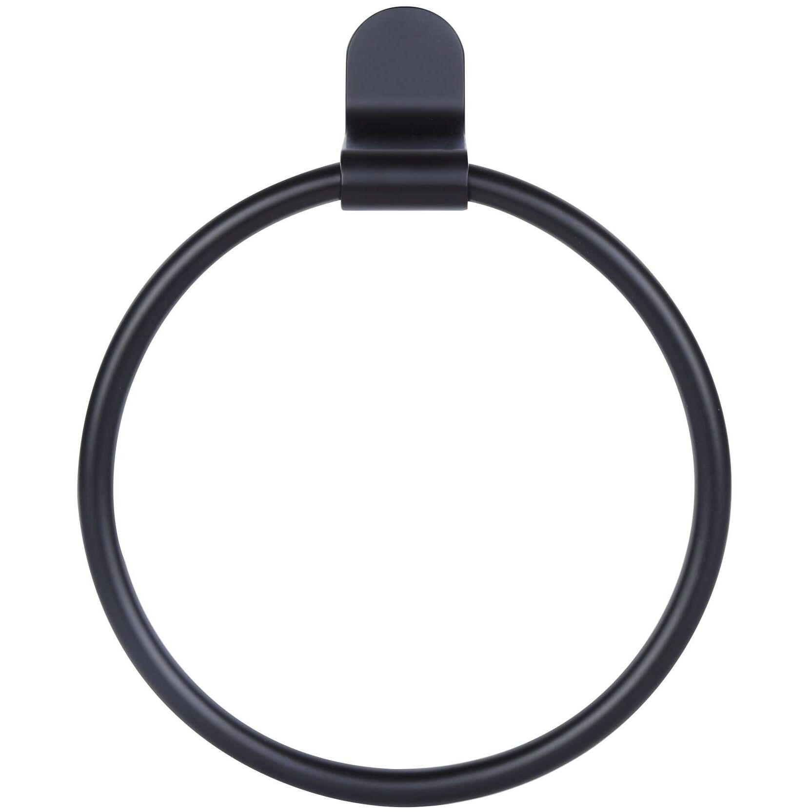 Lyla 6.75 inch Black Towel Ring