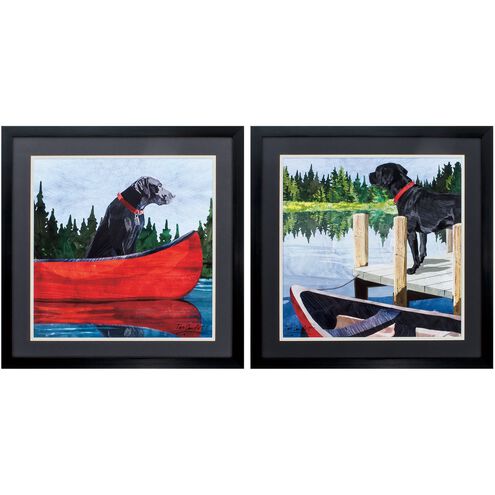 Animals Collection Red Framed Art