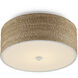 Coulton LED 16 inch Natural Flush Mount Ceiling Light