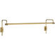 Thomas O'Brien Kidd 20 watt 30 inch Hand-Rubbed Antique Brass Frame Mount Picture Light Wall Light
