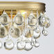 Calypso Bath Vanity Light Wall Light in Vibrant Gold