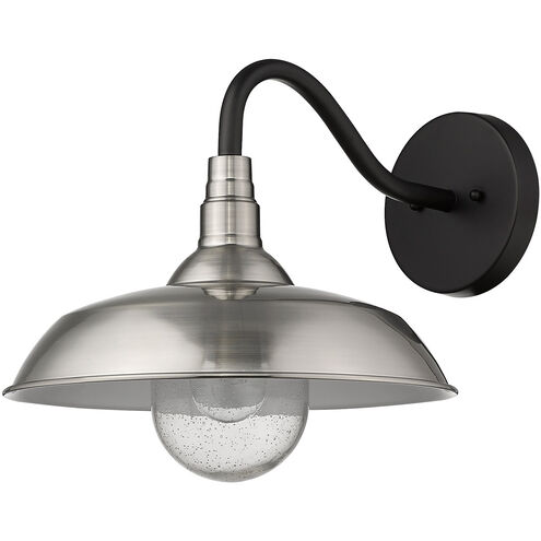 Burry 1 Light 14 inch Satin Nickel Exterior Wall Mount