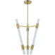 Krakow LED 22.25 inch Vintage Brass Lantern Ceiling Light