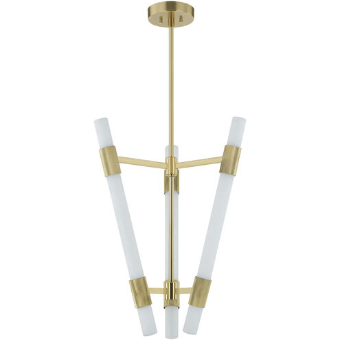 Krakow LED 22.25 inch Vintage Brass Lantern Ceiling Light