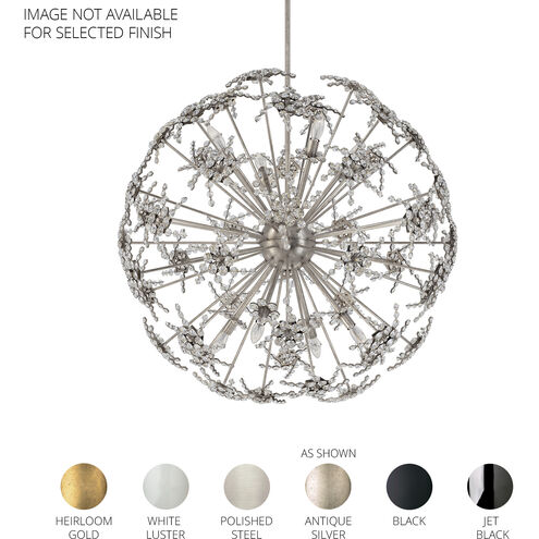 Esteracae 8 Light Polished Stainless Steel Pendant Ceiling Light in Radiance