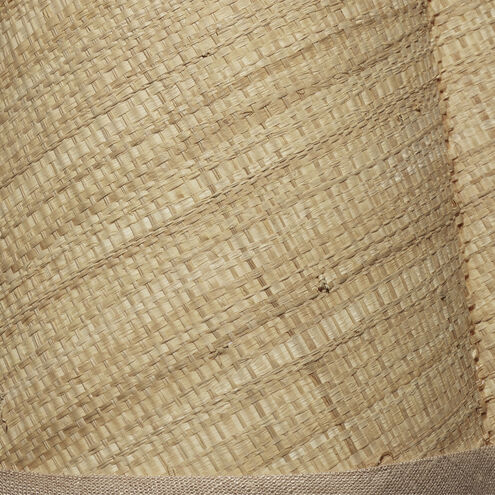 Scalloped Natural Raffia 12 inch Shade in Small, Small