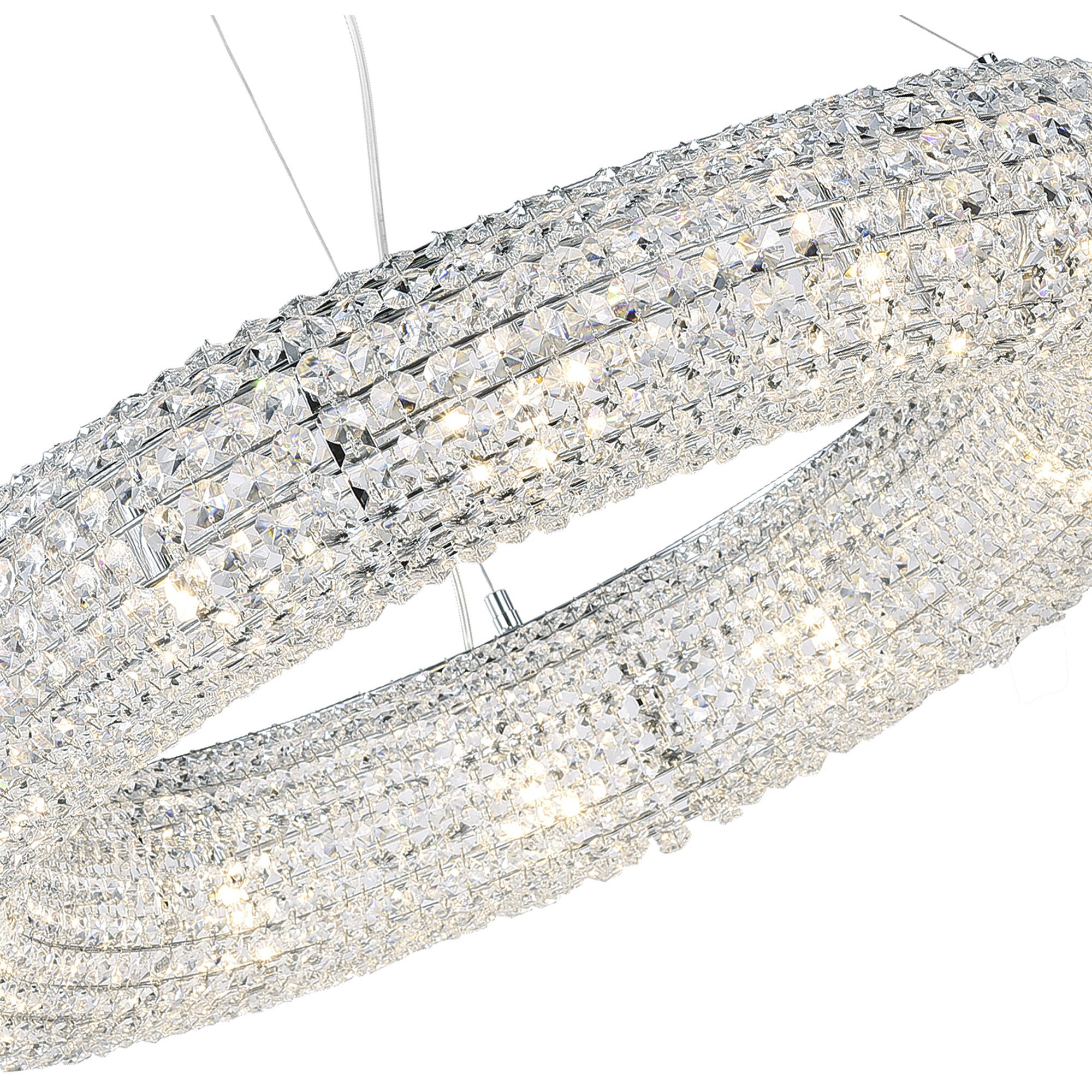 Veronique 12 Light 32 inch Chrome Down Chandelier Ceiling Light