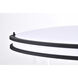 Glamour LED 18 inch Matte Black Flush Mount Ceiling Light