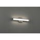 Justine 24 inch Brushed Steel Vanity/Bath Bar Wall Light