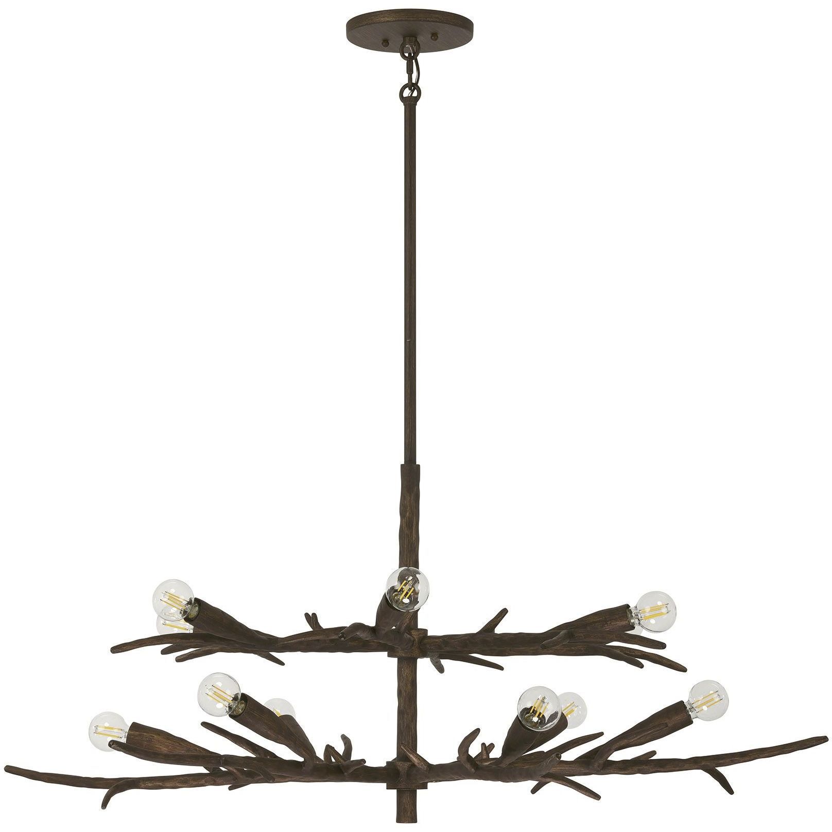 Palisades 12 Light 40.38 inch Bark Chandelier Ceiling Light
