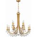 Bridgehampton 12 Light 32 inch Antique Gold Chandelier Ceiling Light in Clear Swarovski Strass