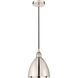 Edison Dome 1 Light 8 inch Polished Nickel Mini Pendant Ceiling Light