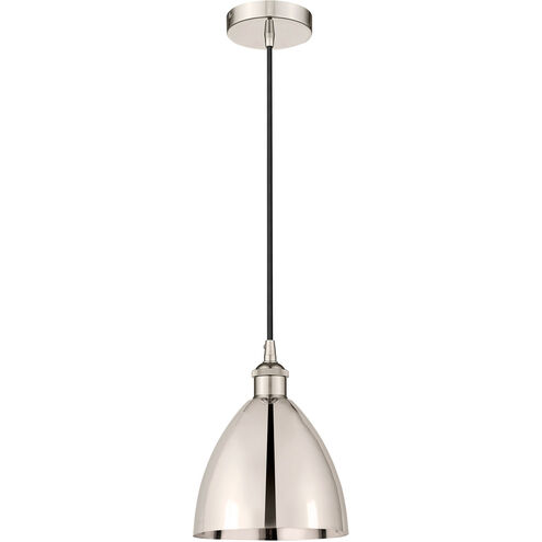 Edison Dome 1 Light 8 inch Polished Nickel Mini Pendant Ceiling Light