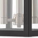 Nyack 3 Light 17.5 inch Black Outdoor Wall Lantern