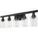 Neighborhood Chicago 5 Light 36 inch Flat Black Vanity Light Wall Light