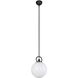 Alora Mood Fiore 1 Light 9.88 inch Matte Black Pendant Ceiling Light
