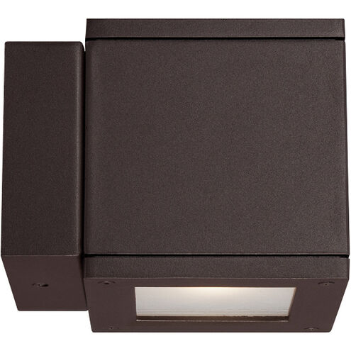 Rubix LED 5 inch Bronze Outdoor Wall Light