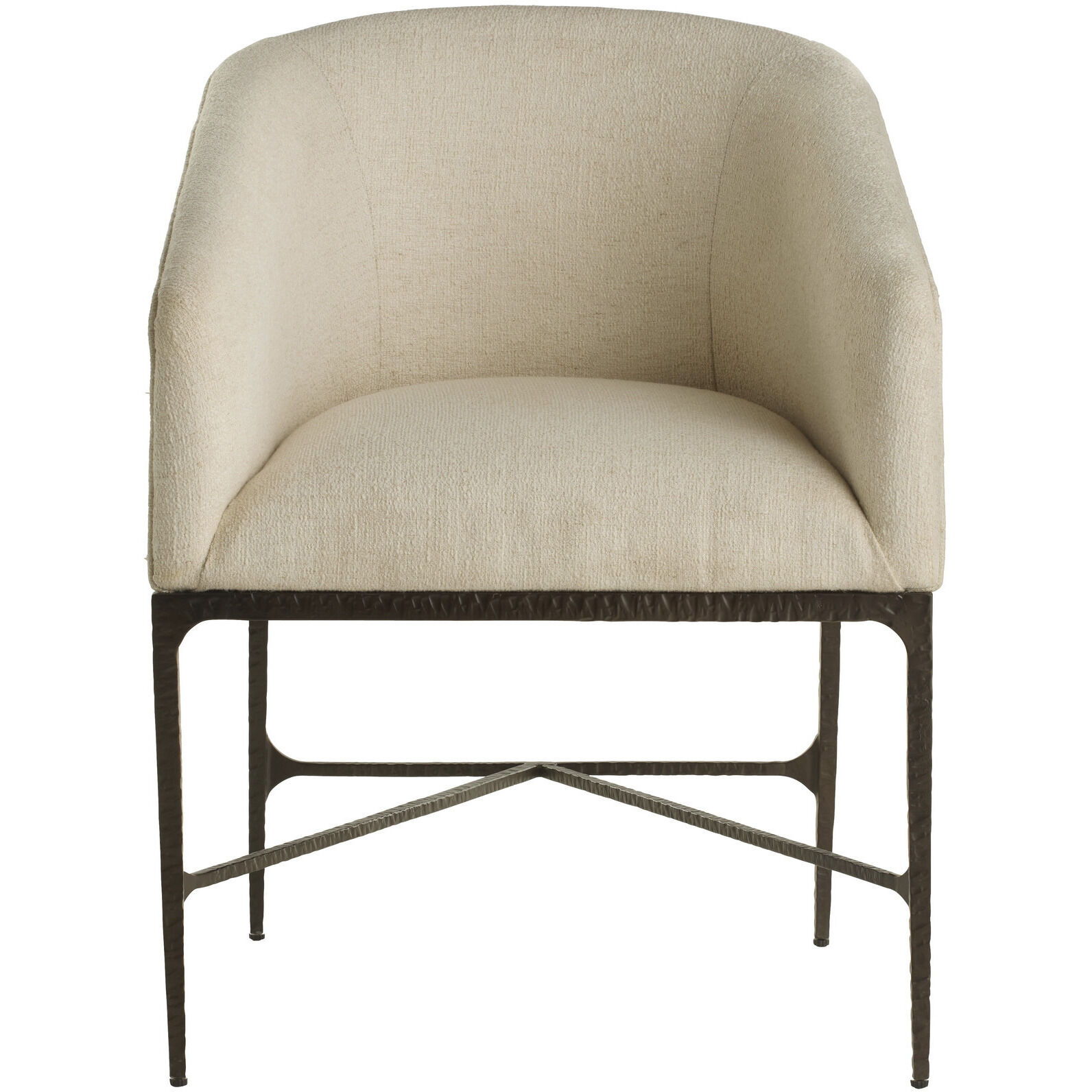 Osbourne Oxford White and Blackened Iron Dining Chair