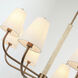Rockford 8 Light 32 inch Brontourage and Travertine Chandelier Ceiling Light