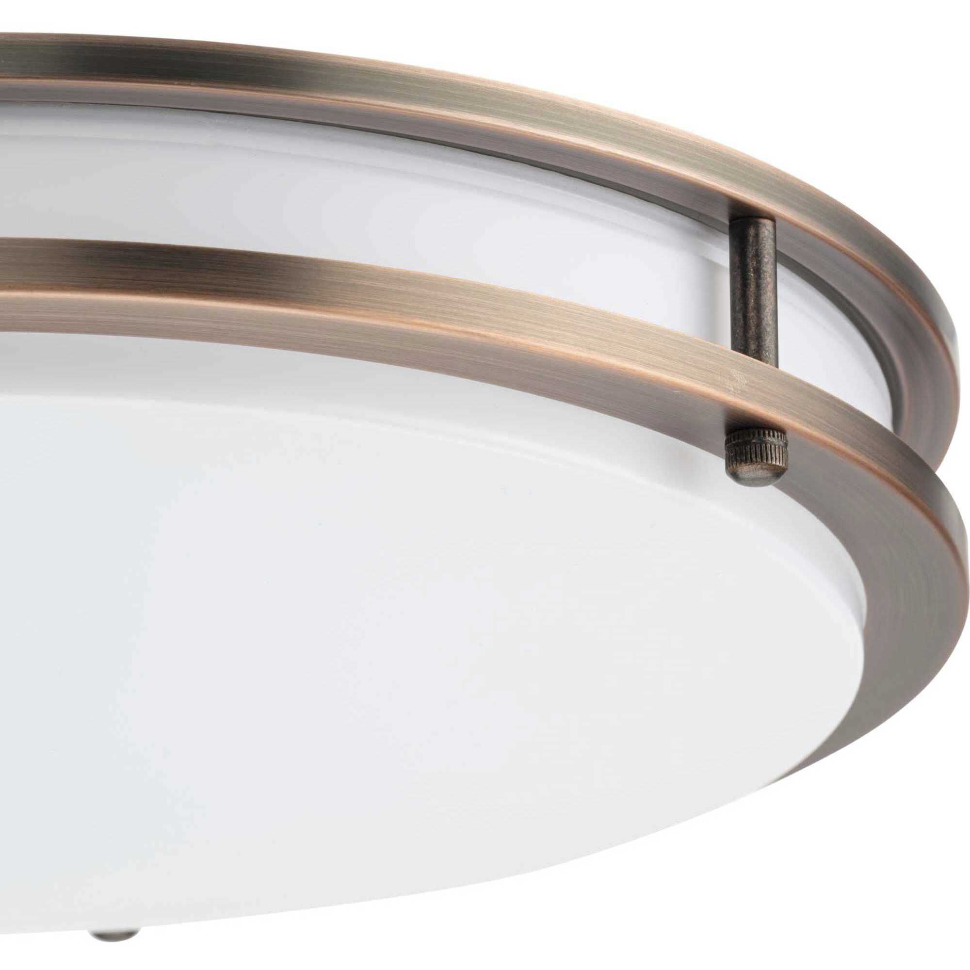 Abide LED LED 14 inch Urban Bronze Flush Mount Ceiling Light, Medium, Progress LED