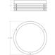 Marue LED 11 inch Textured White Surface Mount Ceiling Light