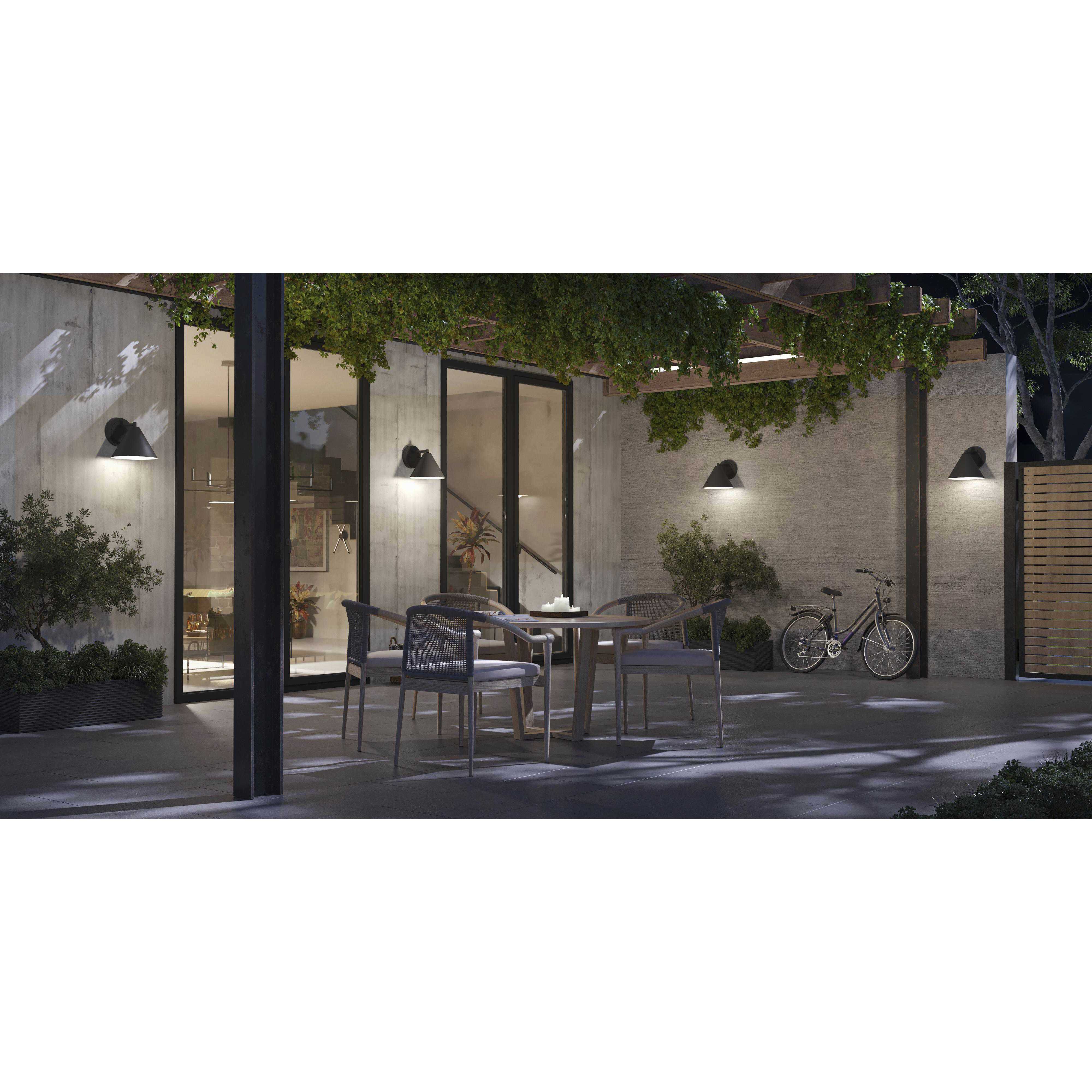 Ward 1 Light 7.37 inch Textured Black Outdoor Wall Lantern