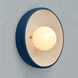 Ambiance Collection - Coupe Wall Sconce Wall Light in Midnight Sky/Matte White, Form+Finish+Function