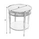 Sampson Side Table with Storage in Beige