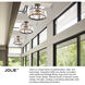 Jolie LED 19.5 inch Heritage Brass Foyer Light Ceiling Light, Semi-Flush Mount