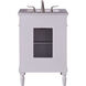 Lexington 24 X 21 X 35 inch Antique White with White Marble Vanity Set
