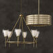 Eliana 4 Light 21.75 inch Champagne Brass Pendant Ceiling Light