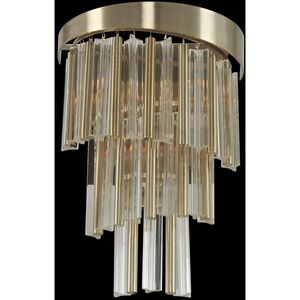 Espirali 3 Light 12 inch Brushed Champagne Gold Wall Sconce Wall Light