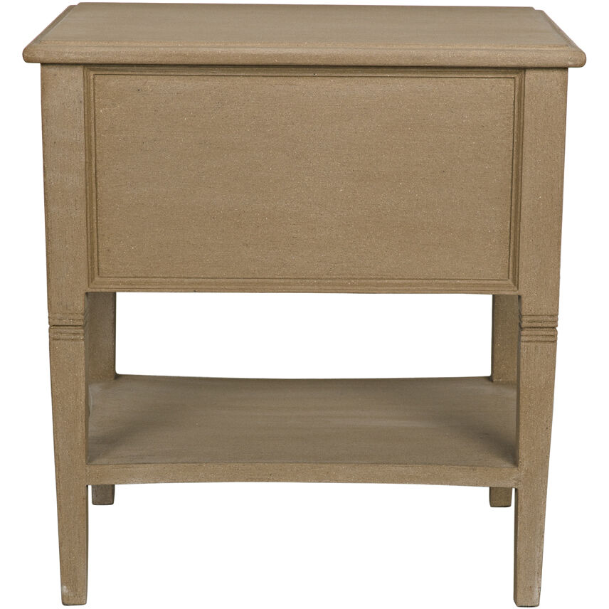 Oxford 30 X 28 inch Weathered Side Table, 2 Drawer